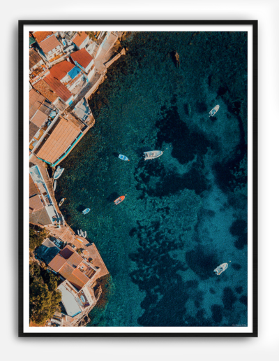 La Anse Méjean, vue du ciel