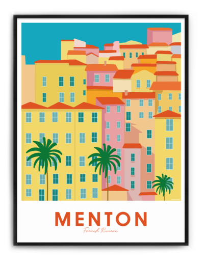 Illustration : vieille ville de Menton