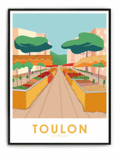 illustration : Marché provençal à Toulon
